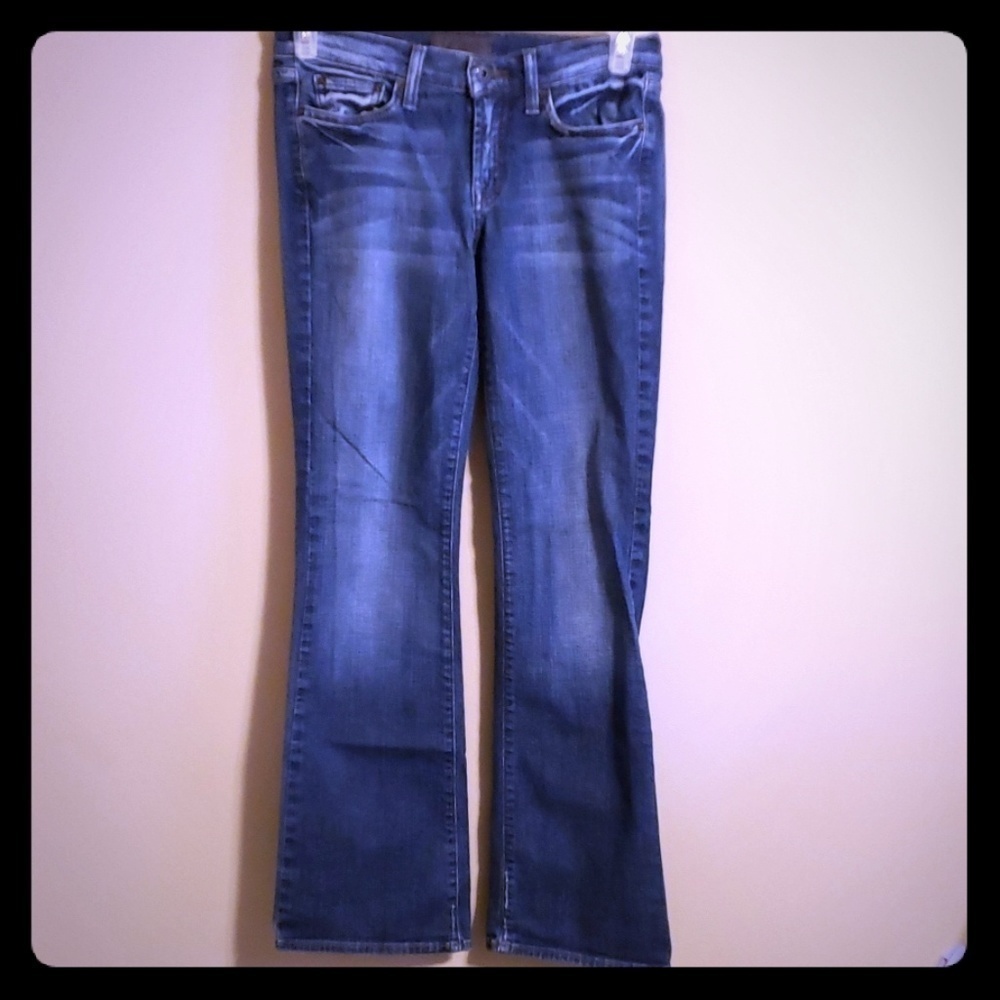 Lucky brand boot cut lightly distressed jeans